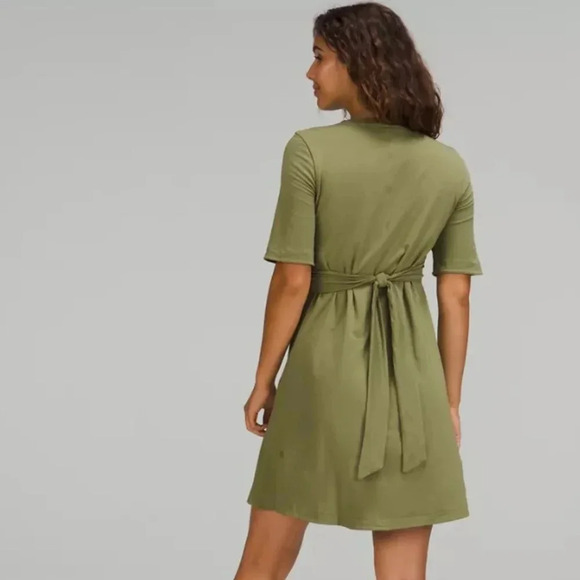 Lululemon  cotton wrap front dress - Picture 2 of 2